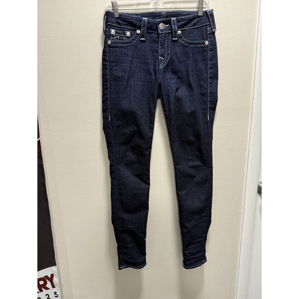 True Religion Jeans Womens Size Legging Size 28 Dark Blue Barely Worn